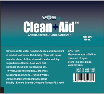 Hand Sanitizer (Clean Aid Antibacterial Hand Sanitizer)